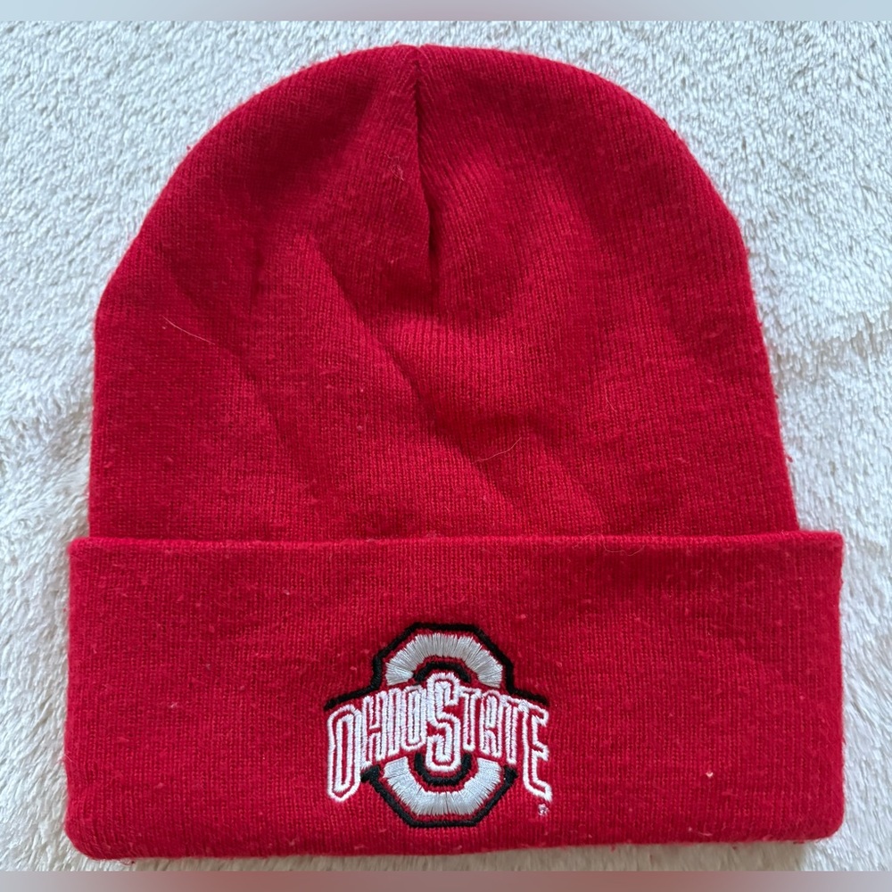 Ohio State Red Beanie